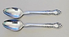 Set Of 2 Teaspoons Ekco Eterna Beaumont Stainless Steel Japan Vintage FREE SHIP