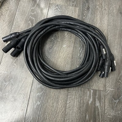 Lot Of 5 Neutrik Powercon True1 15 Ft Extension Jumper Cable 20A 250 Used