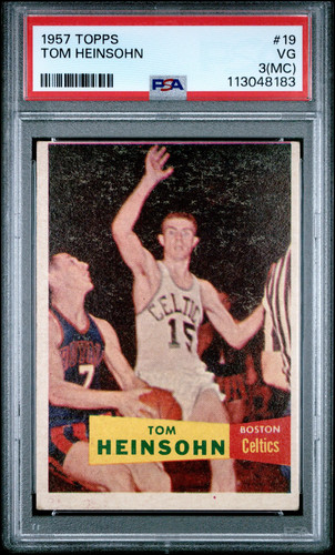 Tom Heinsohn #19 1957 Topps card