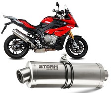 Scarico Storm by Mivv Oval acciaio inox per Bmw S 1000 Xr 2015 > 2019
