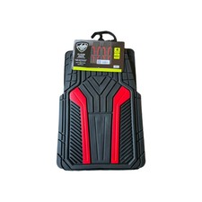 Auto Drive 4 Piece Rubber Car Floor Mats Universal Fit Nin Slip Water Resist