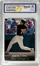Jason Giambi 1995 Upper Deck Minor League Rookie Card #9- WCG Graded 10 Gem Mint. rookie card picture