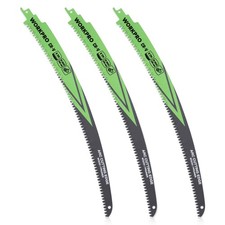WORKPRO 15" Japanese Teeth Wood Pruning Reciprocating Saw Blades Set 3 Pack USA