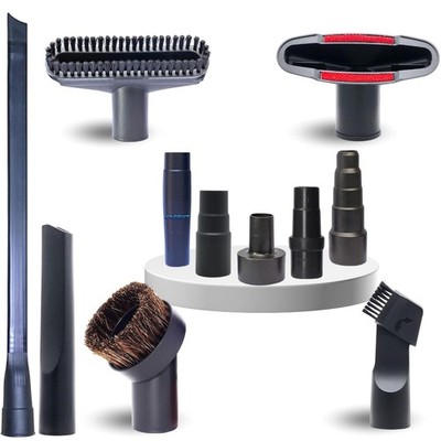 Replacement Vacuum Attachments & Brushes plus Universal Adapter 11PCS, Black