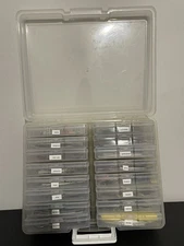 Craft Organizer Storage Box With 16 small boxes All Filled Stickers Craft Items