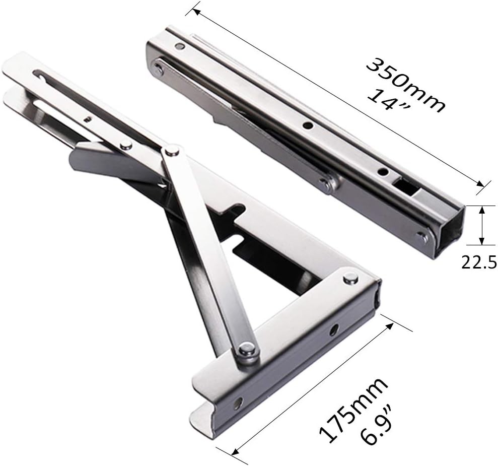 Folding Shelf Brackets Wall Mounted Heavy Duty Triangle Shel