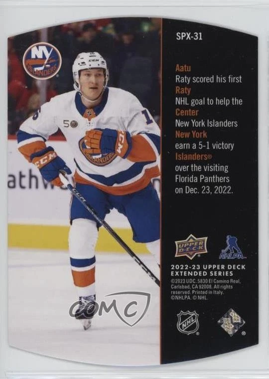 2022-23 Upper Deck Extended Series 1997-98 SPx Retro Rookies Aatu Raty Rookie RC - Image 2 of 2