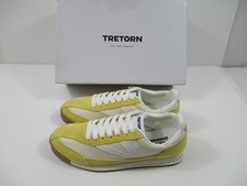 -NEW Tretorn Rawlins 2.0 Women's Athletic Sneakers White/Yellow Size 8 M
