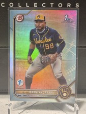 2022 Bowman 1st Edition #BPPF-15 Branlyn Jaraba Sky Blue Foil