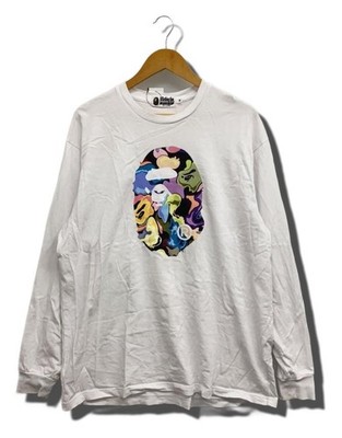 A BATHING APE Langarm T-Shirt Größe M 001LTL801306M Herren 3648