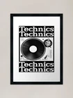 Technics Turntable Framed Art Print Framed Wall Art Poster Canvas Print Picture