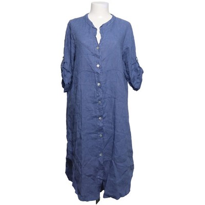 New Collection, Blusenkleid, Größe: 32, Blau, Leinen, Einfarbig, Damen #msR