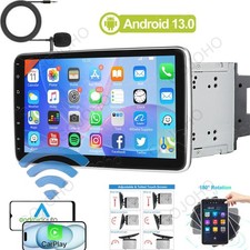 64G Android 13 Double 2DIN Rotatable 10.1'' Car Stereo Radio Carplay GPS Wifi BT
