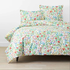 Company Cotton  Garden Symphony Classic Cool Cotton Percale Duvet Cover - Multi