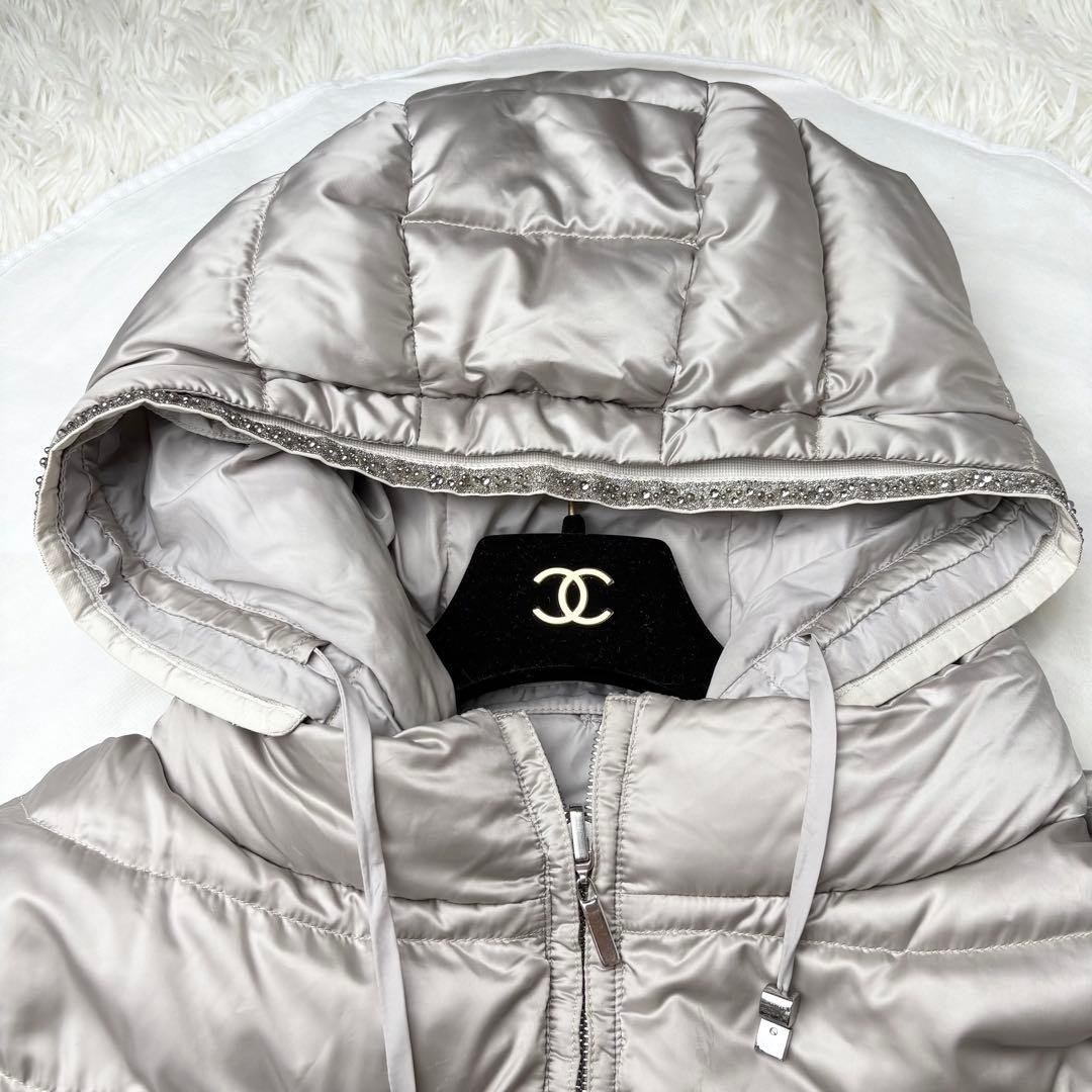 Max Mara Cube Reversible Long Down Coat Jacket Bl… - image 2