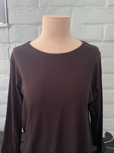 J. Jill Luxe Supima Tunica con cuciture in avanti, Nero, Medium - Foto 8 di 14