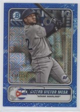 2020 Bowman Mega Box Blue Mojo Refractor 34/150 Victor Victor Mesa #STG-VVM ng3