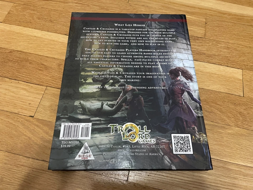 Castles & Crusades Player's Handbook Reforged Tribute Cover OSR D&D Foto 2 de 4