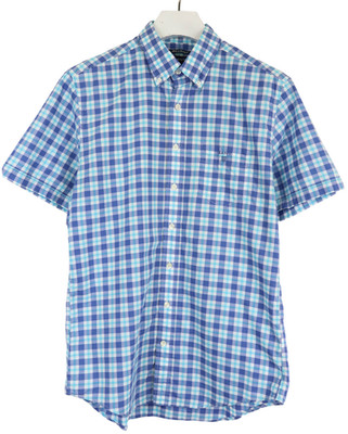 GANT East Coast Popeline Hemd Herren LARGE Button-Down-Kragen Karo Regular Fit