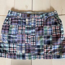 Gap Skirt Girls 16 Multicolor Patchwork Plaid Cotton Lined Adjustable Waist