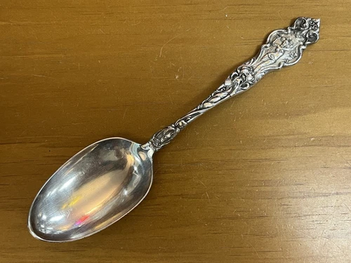 1902 R. Wallace And Sons Sterling Silver Spoon Irian Pattern Art Nouveau