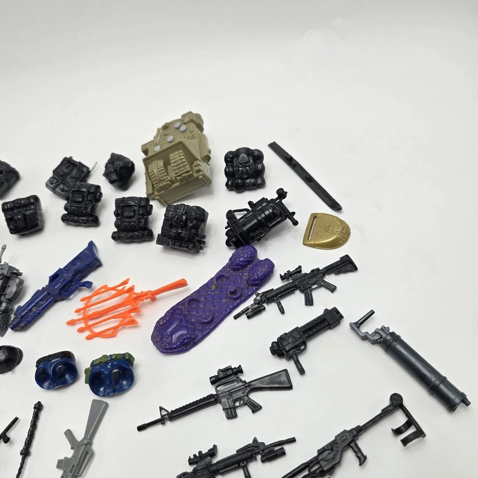 Vintage G.I. Joe 1980s-90s Accessories Weapons Helmets Backpacks Missiles LOT - Image 2 of 4