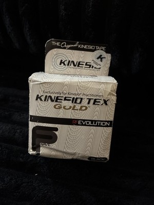 Kinesio Tex  Gold Tape-Black Evolution 5cmx5m 2inx16.4FT