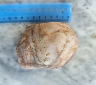 natural pink quartz stone - handpicked near the top of mountain in Balkan region
