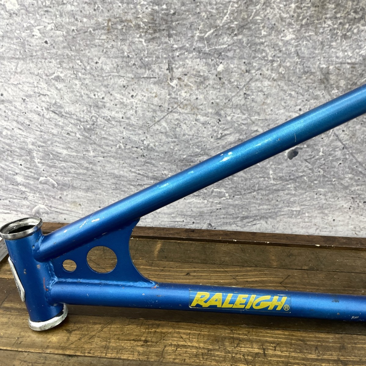 Tige De Selle BMX Old School 22,2 Mm - Bleu Cannelé, Alluminium, NOS (New Old Stock) Années 80