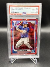2024 Bowman Chrome Sapphire Marcus Semien Refractor Red #5/5 PSA 10