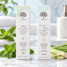 MASIK Natural Toothpaste Dead Sea Salt 65g Mint or Lemongrass