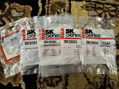 NOS Triac Transistor Silicon Rectifier Zener Diode Resistors NTE & RCA SK Series