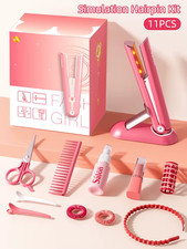 Kids Make up Toys Simulation Haircut Kit Children'S Hair Dryer Role Playing Game