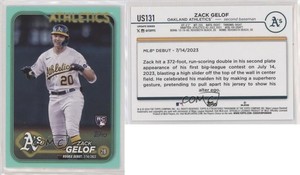 2024 Topps Update Rookie Debut Aqua Zack Gelof #US131 Rookie RC