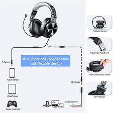 OneOdio A71D Computer Gaming Wired Over Ear Headset Detachable Microphone 3