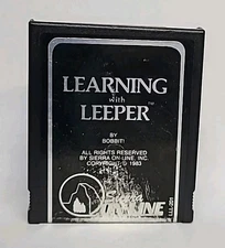Learning with Leeper Atari 400 800 Game Cartridge Sierra Online