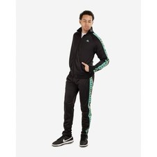 Kappa Men 222 Bandana Mercury Tracksuit jacket and pants black sage green XXL