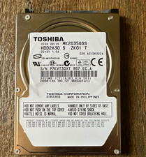 Toshiba MK2035GSS 200GB 2.5" SATA Laptop HDD 5400RPM 8MB S.M.A.R.T.