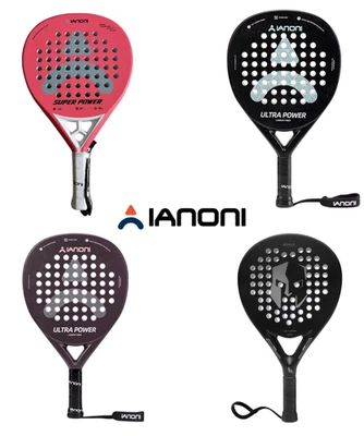 Neu IANONI PADELSCHLÄGER Kohlefaser EVA Core Anfänger Fortgeschrittene Ultra Power