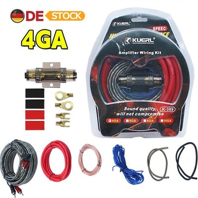 2300W Kabelset Anschluß Endstufe Verstärker Amp Subwoofer Auto Audio Kabel Wire