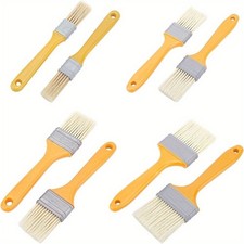 1set 8pcs 4 style Nylon Brush with Plastic Handle Mixed 17.7 19.4x2.45 6x1.25cm