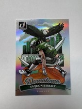 2025 Panini Donruss Football Saquon Barkley Rookie Card #7 Downtown Case Hit SP. rookie card picture