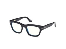 NEW TOM FORD FT6036-B 001 SHINY BLACK 52MM AUTHENTIC EYEGLASSES 52-21-145