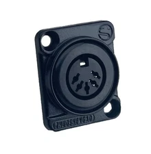PROCRAFT D-PLATE 5-PIN MIDI / DIN panel mount connector #D-DIN-5