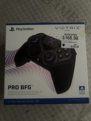 Victrix Pro BFG Wireless Modular Controller for PS5/PS4 Black/Purple + Case.