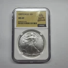 2009 1 Oz Silver American Eagle NGC MS-69