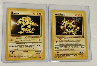 pokemon first movie electabuzz card Electabuzz Black Star Promo #2 1999 - WB The First Movie Pokemon Card - HP/DMG