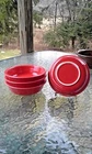 set 4 -19 OZ MEDIUM CEREAL SOUP BOWL scarlet red 6 7/8" FIESTA WARE new