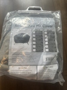 Sunnydaze Round Fire Pit Cover Khaki 30 inch Diameter new