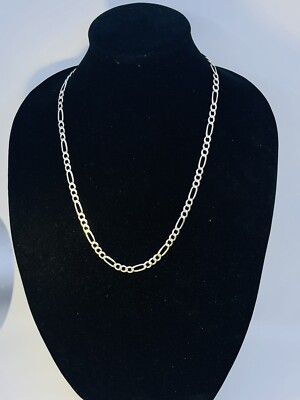 925 sterling silver figaro chain 6.25mm / 25 grams / 24” | eBay 925 sterling silver figaro chain 6.25mm / 25 grams / 24” | eBay
